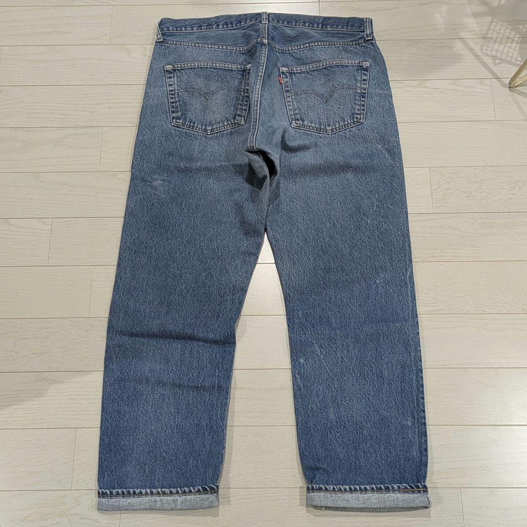 リーバイス501 W40 ハチマル黒カン内股シングル81年製80sアメリカ製