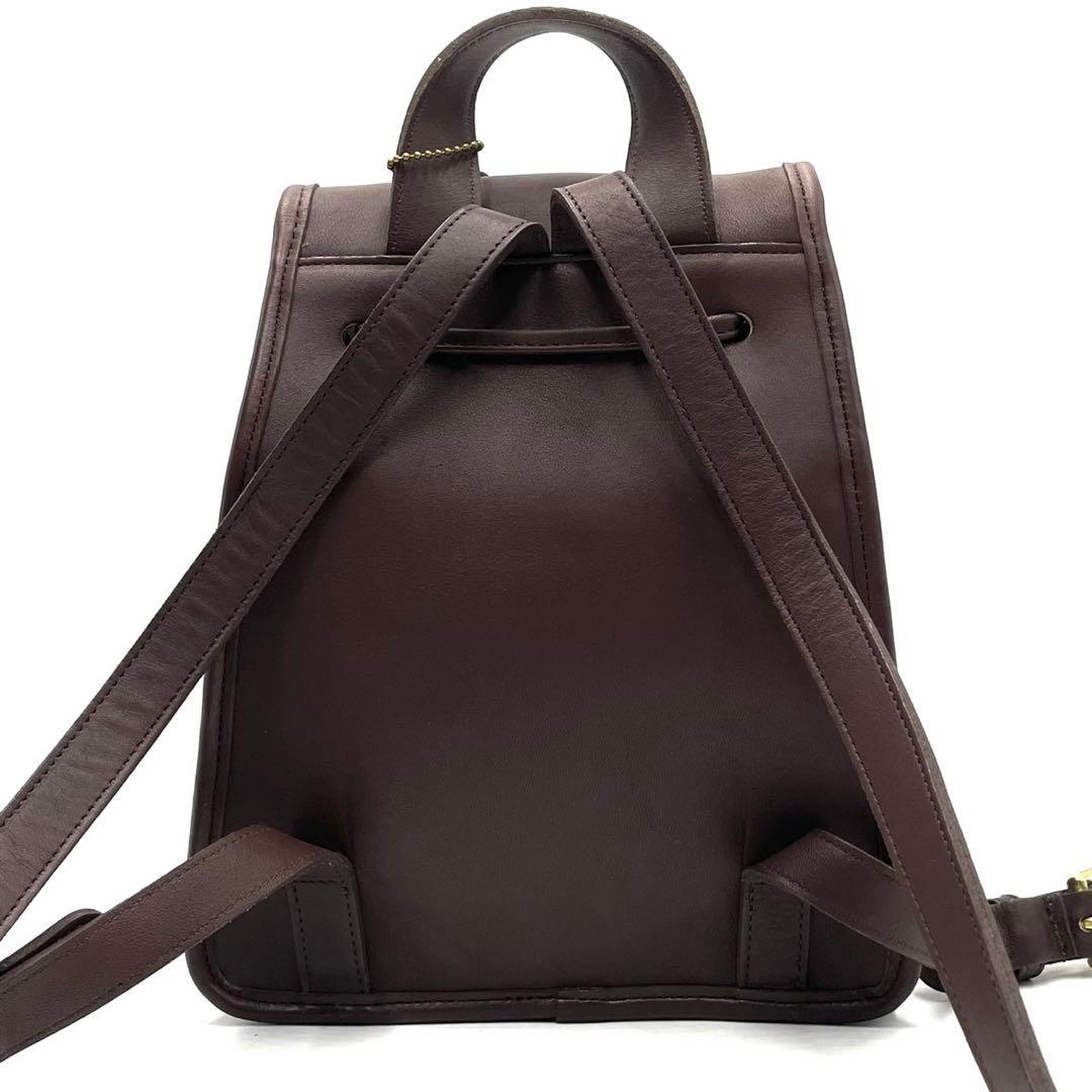 【美品✨】オールドコーチ ターンロック リュック 9960 チョコ ブラウン