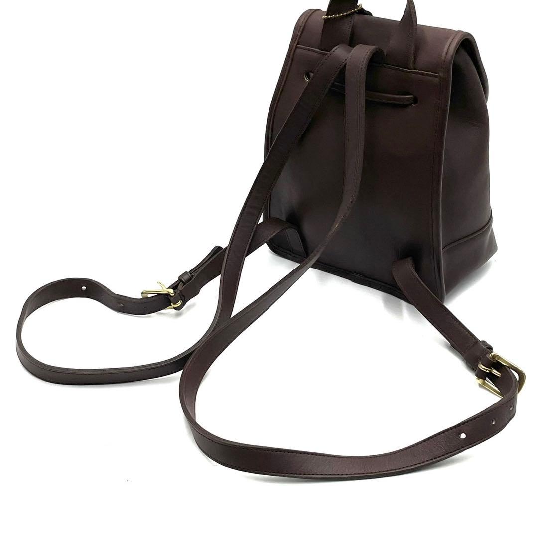 【美品✨】オールドコーチ ターンロック リュック 9960 チョコ ブラウン