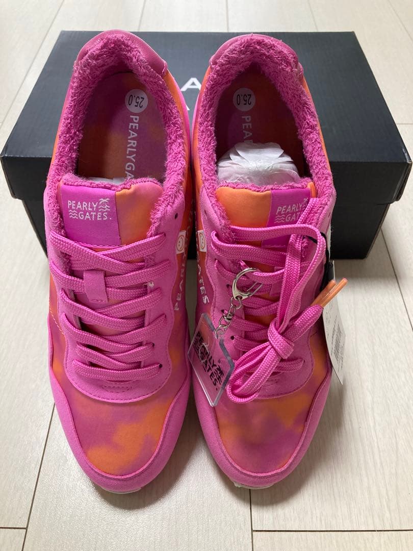 新品)PEARLY GATES レディース ゴルフ シューズ サイズ25.0 PEARLY