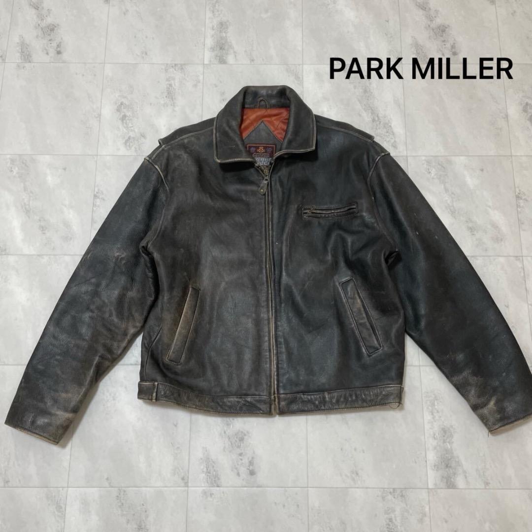 PARK MILLER レザージャケット 本革 牛革 90s ライダース - メルカリ
