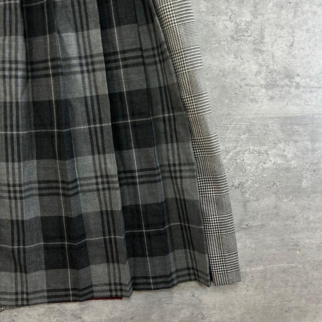 美品　オニールオブダブリン レキップ別注 ラップスカート チェック プリーツ