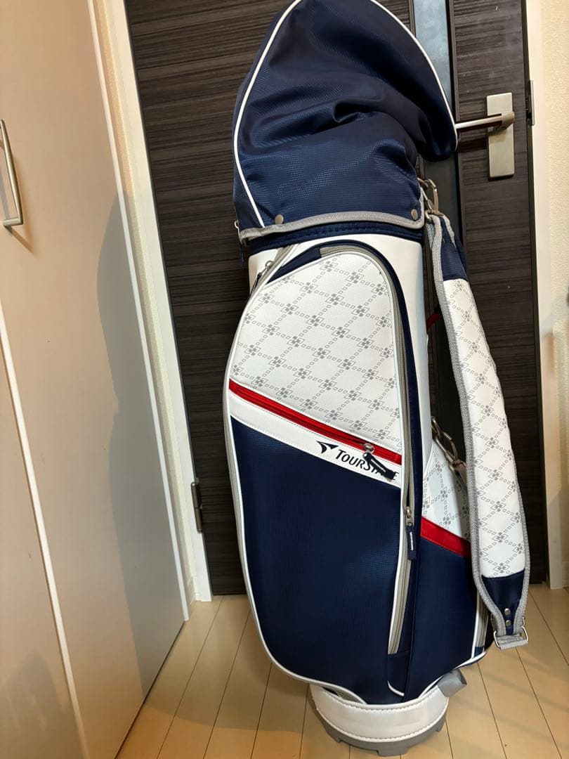 おもちさん専用　TOUR STAGE ゴルフキャディバッグ ネイビー