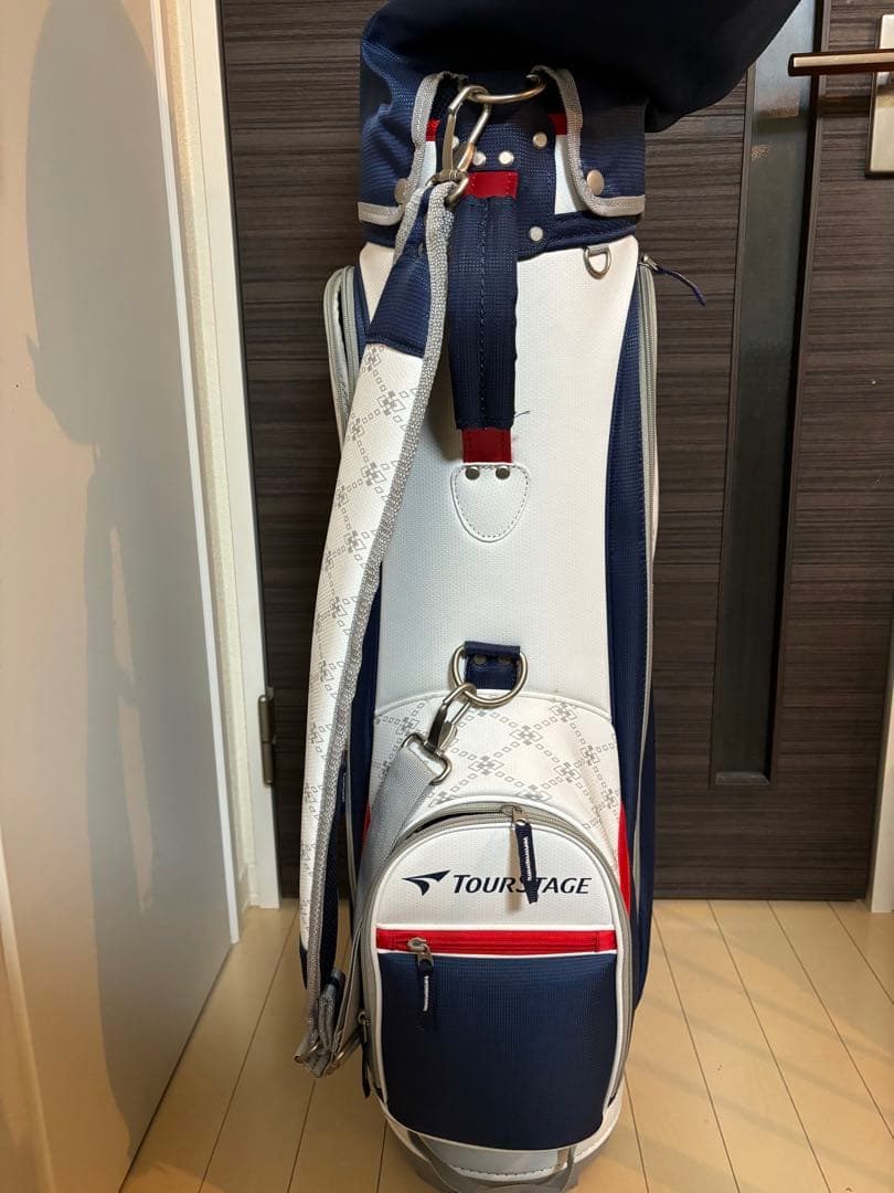 おもちさん専用　TOUR STAGE ゴルフキャディバッグ ネイビー