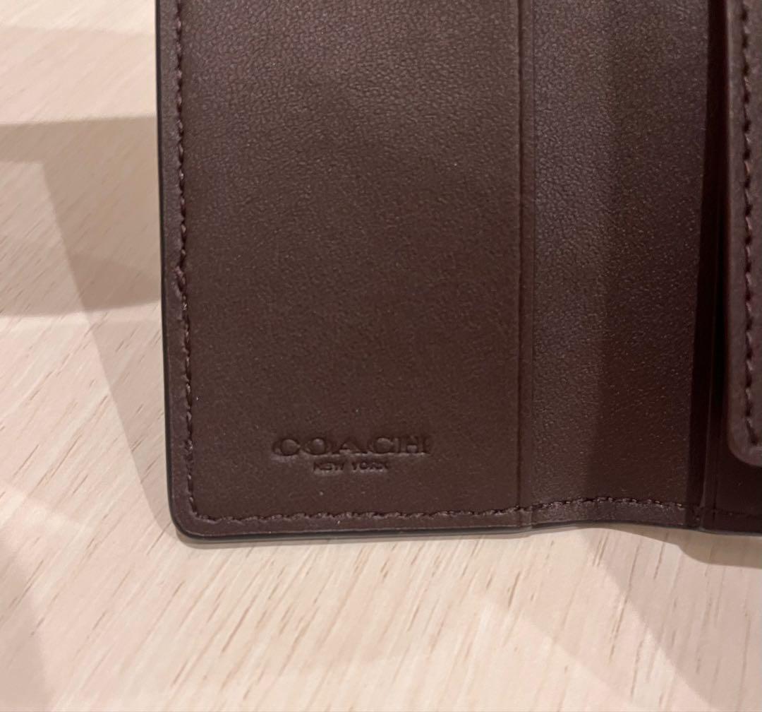 COACH 折りたたみキーケース ブラウン/ブラック
