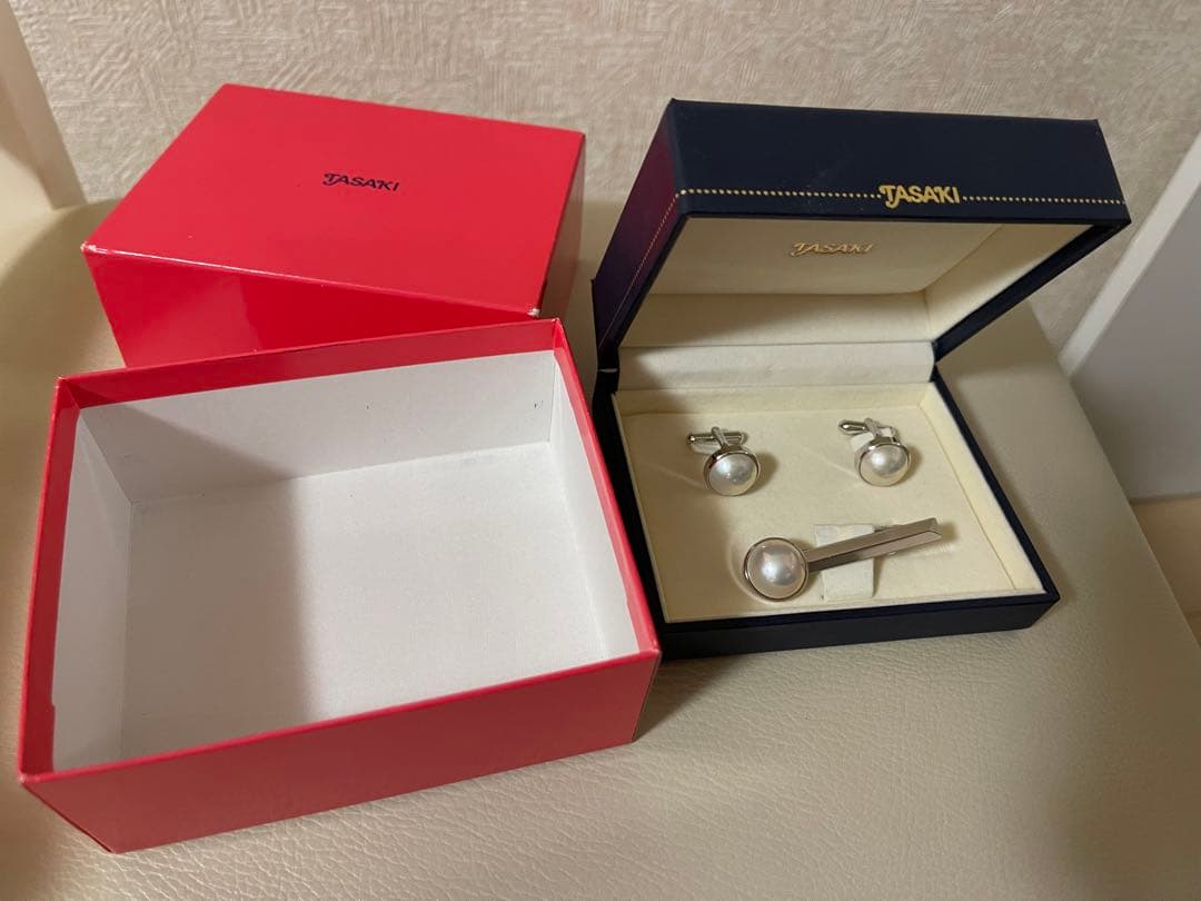 TASAKI ネクタイピンとカフスセット　未使用品 Yahoo!オークション -「ネクタイピン」(田崎真珠) (ブランド