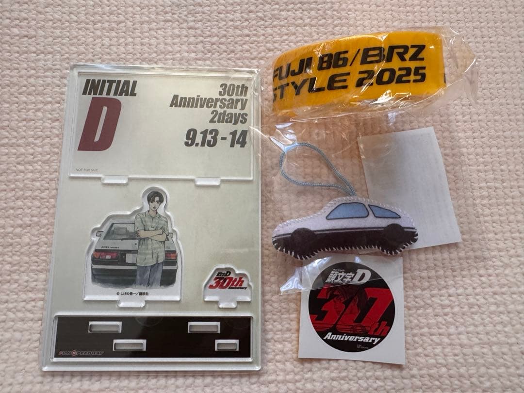 頭文字D 30th 30周年 なつき手作り風Xmasオーナメントキーホルダー