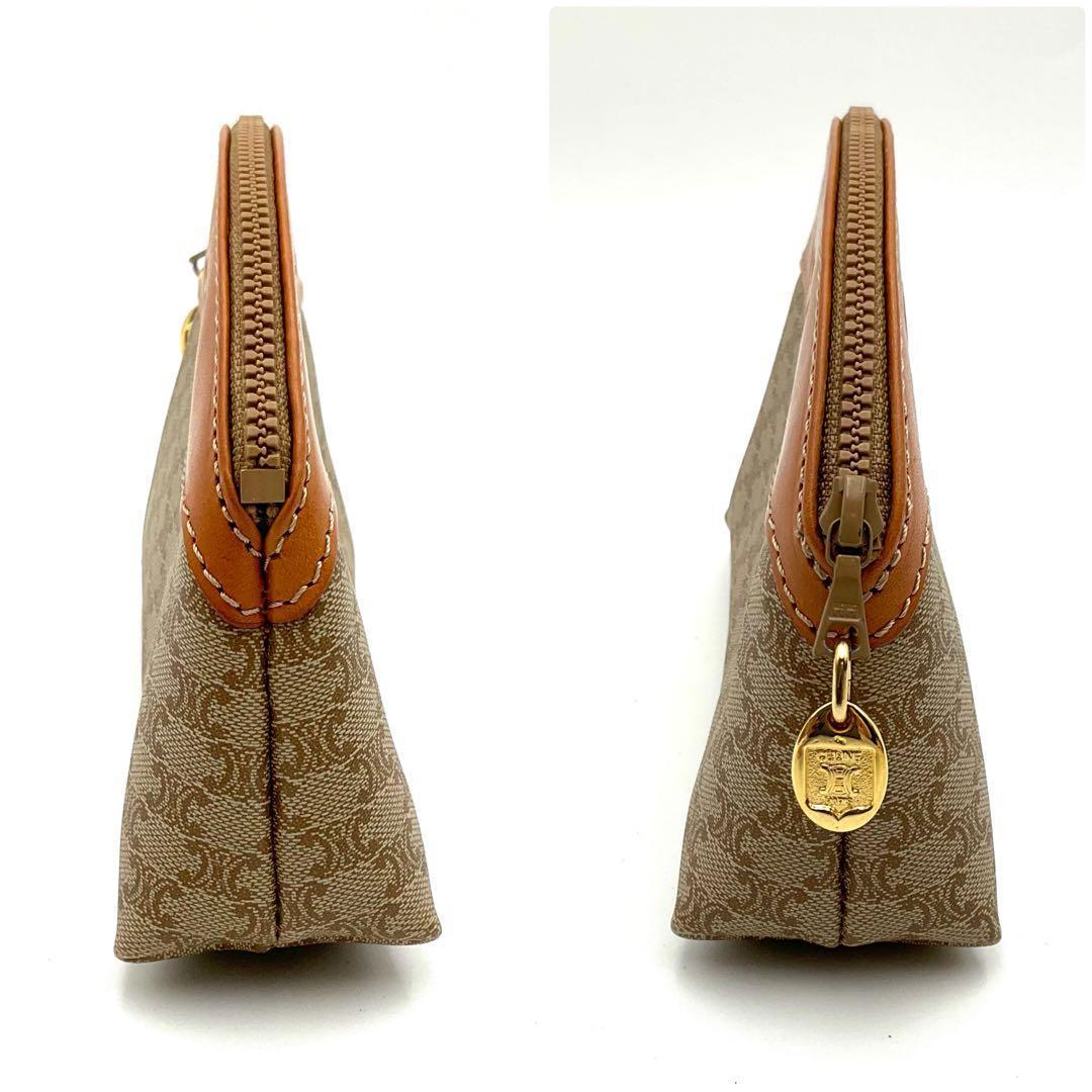 CELINE セリーヌ ポーチ マカダム バージュ コスメ 小物入れ トラベル