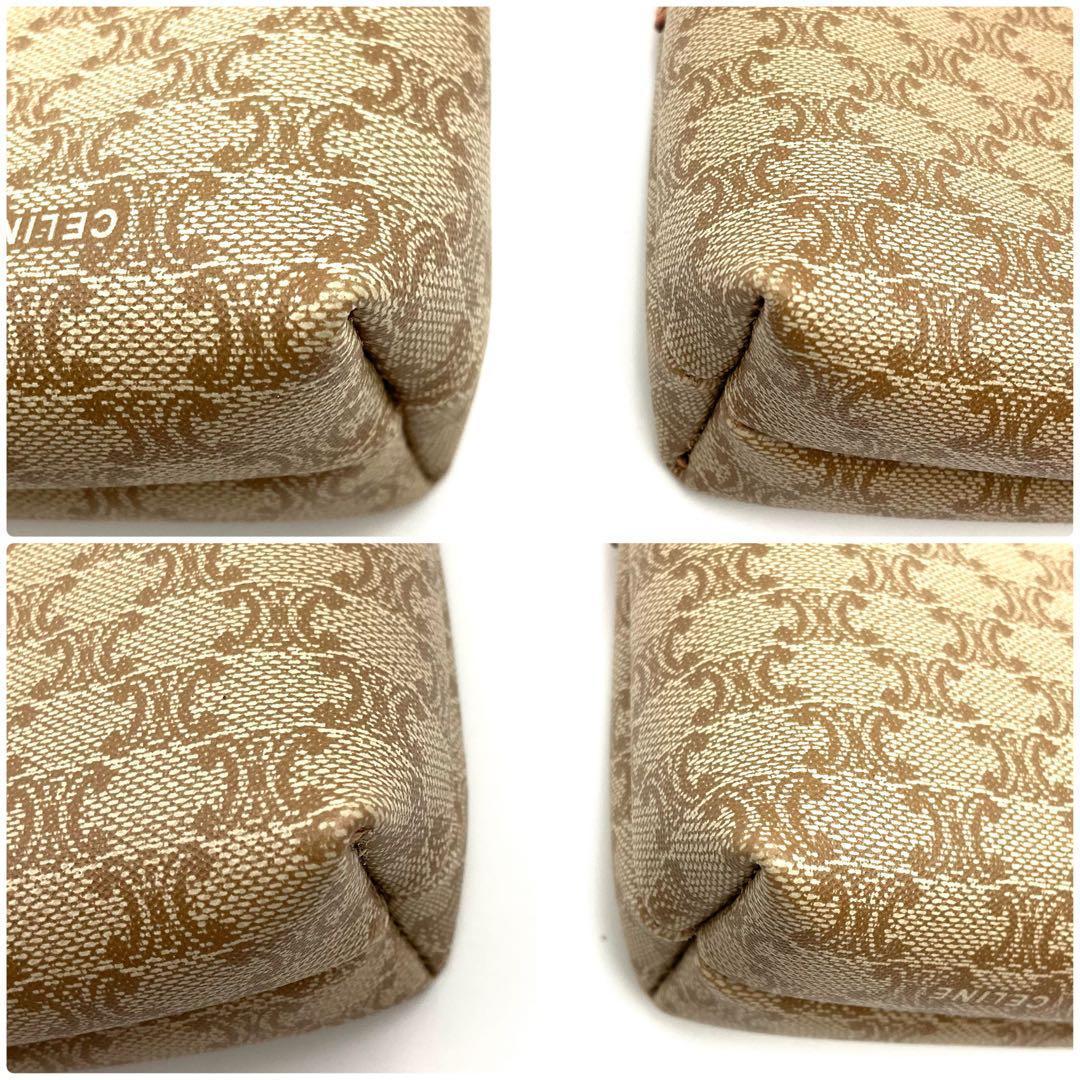 CELINE セリーヌ ポーチ マカダム バージュ コスメ 小物入れ トラベル