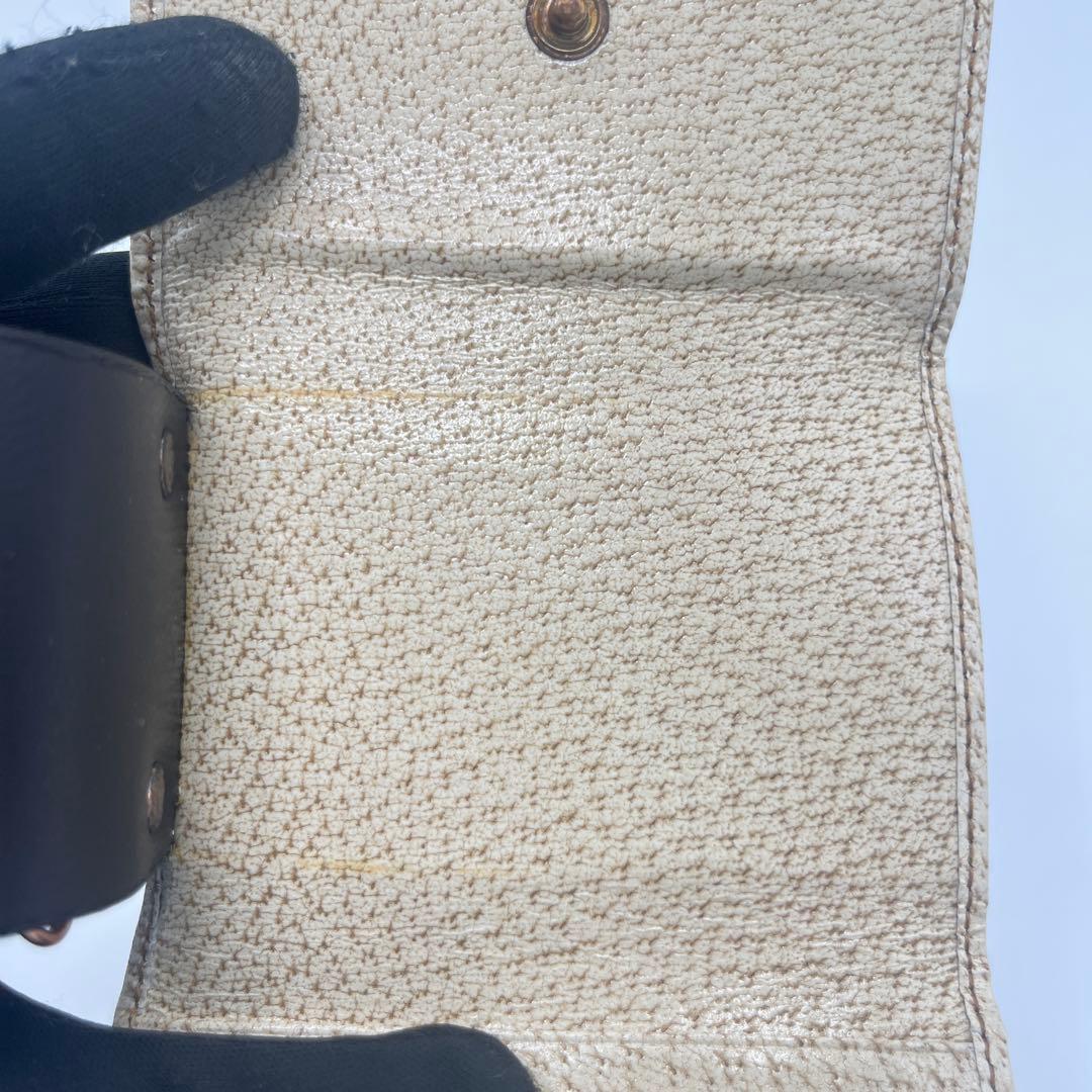 新品同様　Gucci GG柄　キャンバス　バンブー　6連　キーケース