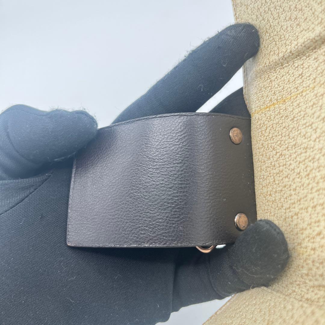 新品同様　Gucci GG柄　キャンバス　バンブー　6連　キーケース