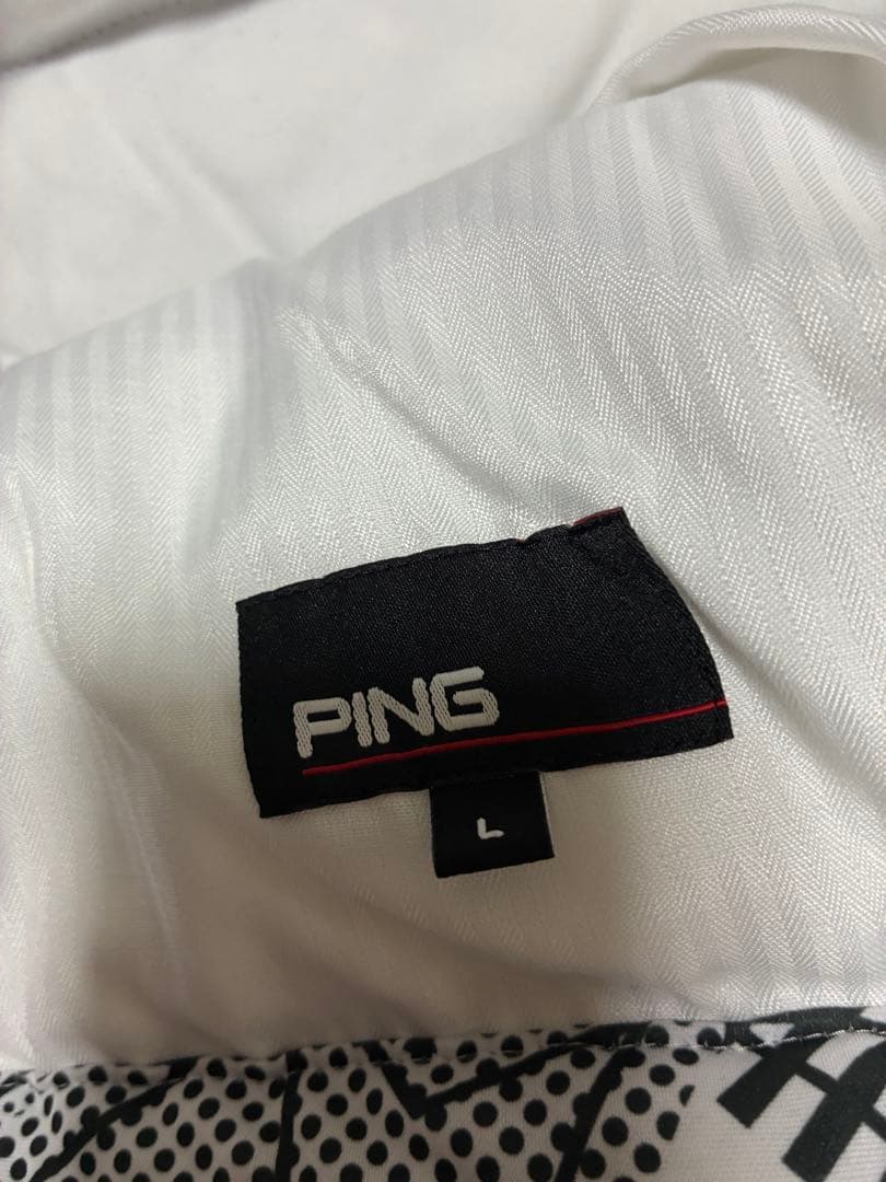 PING メンズウエア 中綿スニード プルオーバー 星柄ジャケット Lサイズ