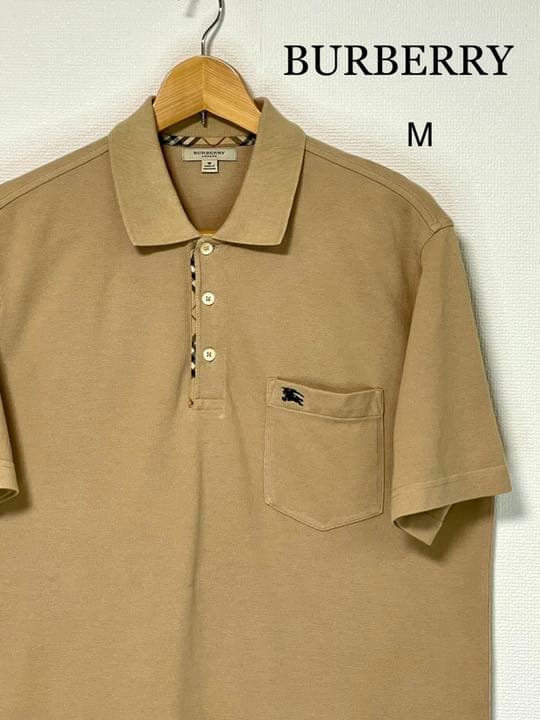 バーバリーロンドン ポロシャツM ベージュ系 香港製 - メルカリ