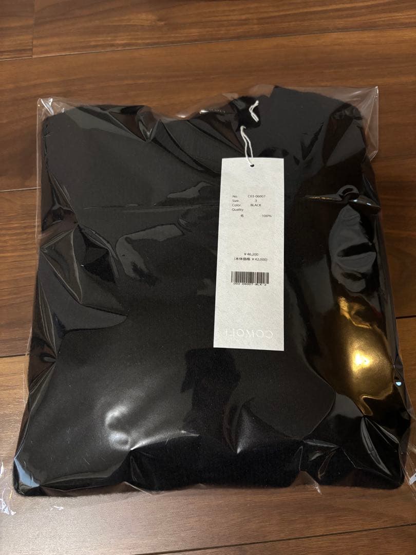 【25AW】COMOLI ラムズウール クルーネックニット サイズ3