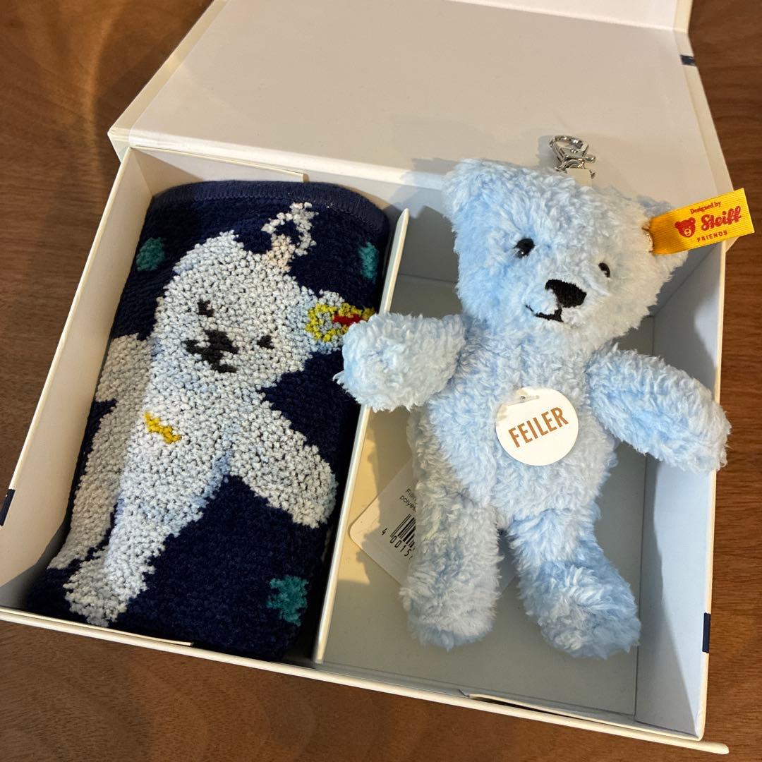 フェイラー シュタイフ Steiff x FEILER ハンカチ ぬいぐるみ - メルカリ