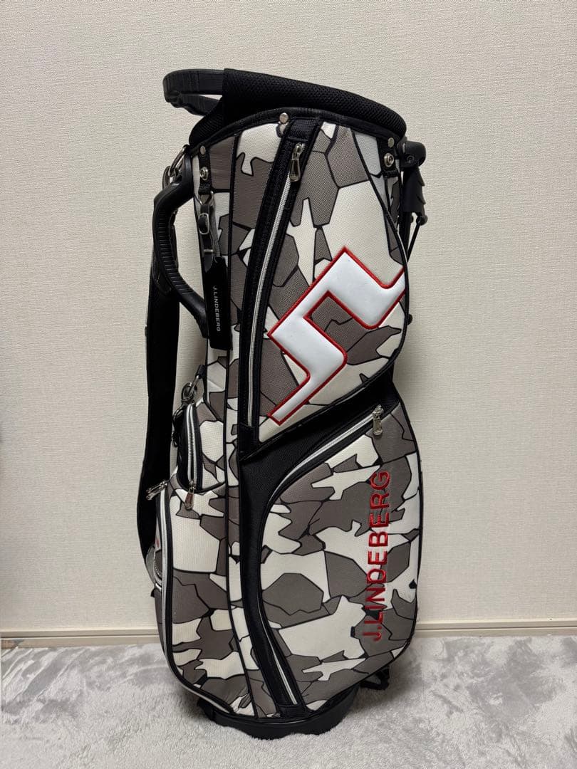 J.LINDEBERG スタンド式 キャディバッグ カモフラ柄 J.LINDEBERG