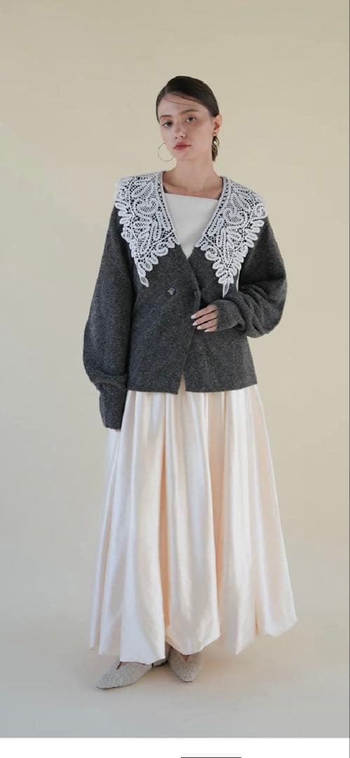 スカート Acka balloon form satin skirt