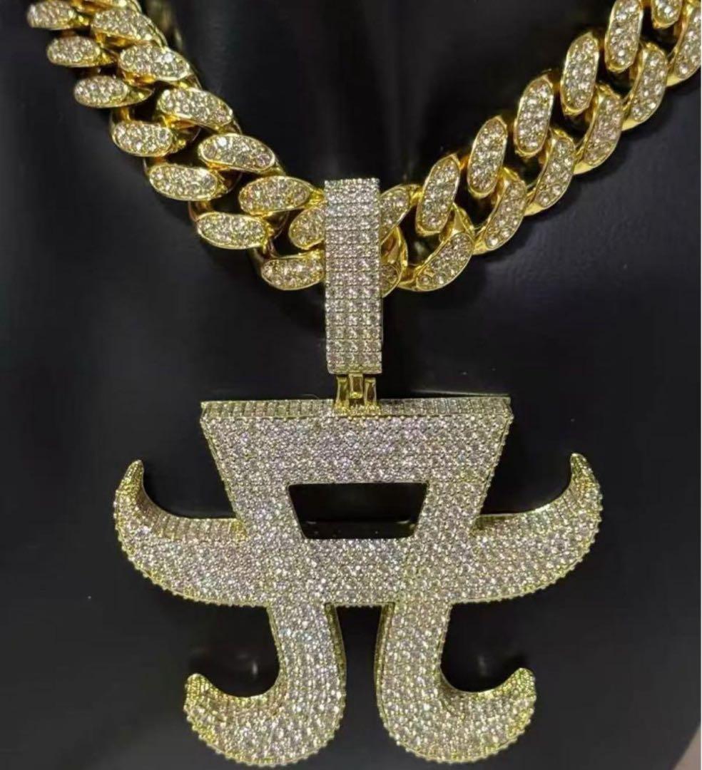 浜崎あゆみ ロゴ ネックレス 手作り ダイヤモンド チェーン付き - メルカリ