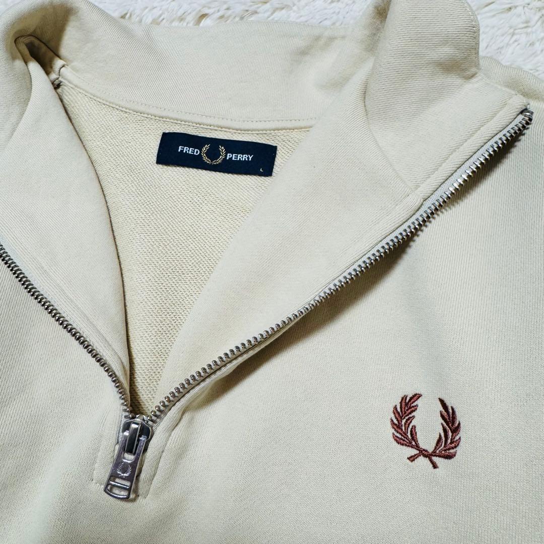 FRED PERRY　フレッドペリー　ハーフジップ スウェット プルオーバー　L