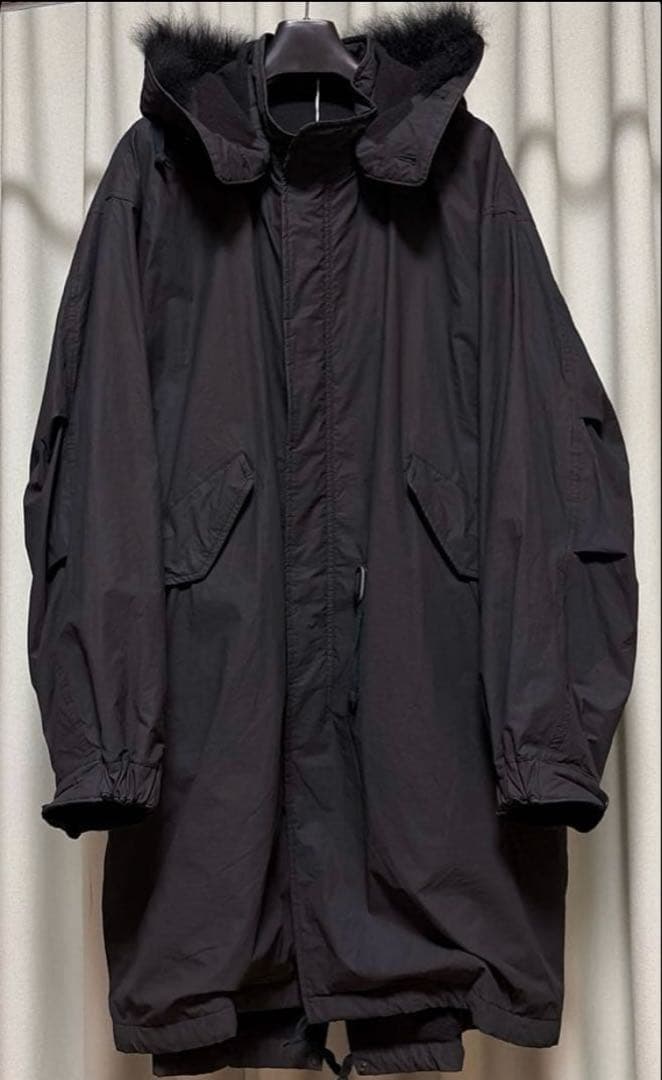 25AW comoli コットンナイロンミリタリーフーデッドコート 3