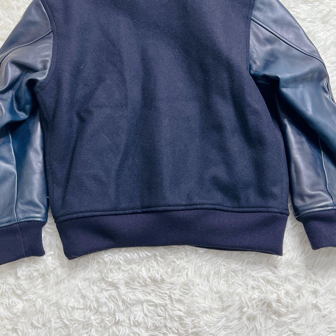 桃太郎ジーンズ レザースリーブ スタジャン XL 日本製 キルティング　異素材