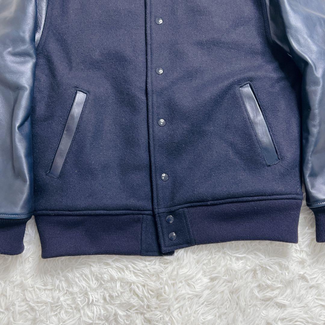 桃太郎ジーンズ レザースリーブ スタジャン XL 日本製 キルティング　異素材