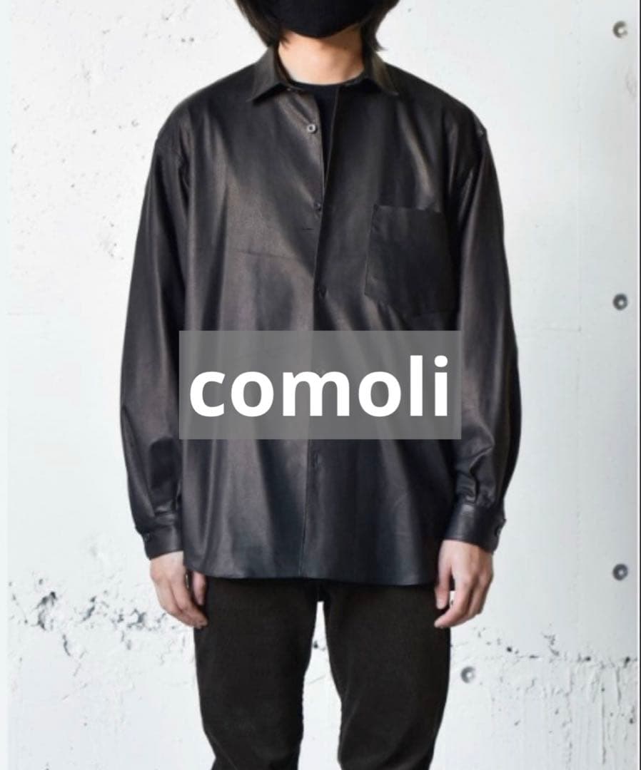 comoli コモリ ディアスキン レザーシャツ 21AW サイズ2 Mサイズ