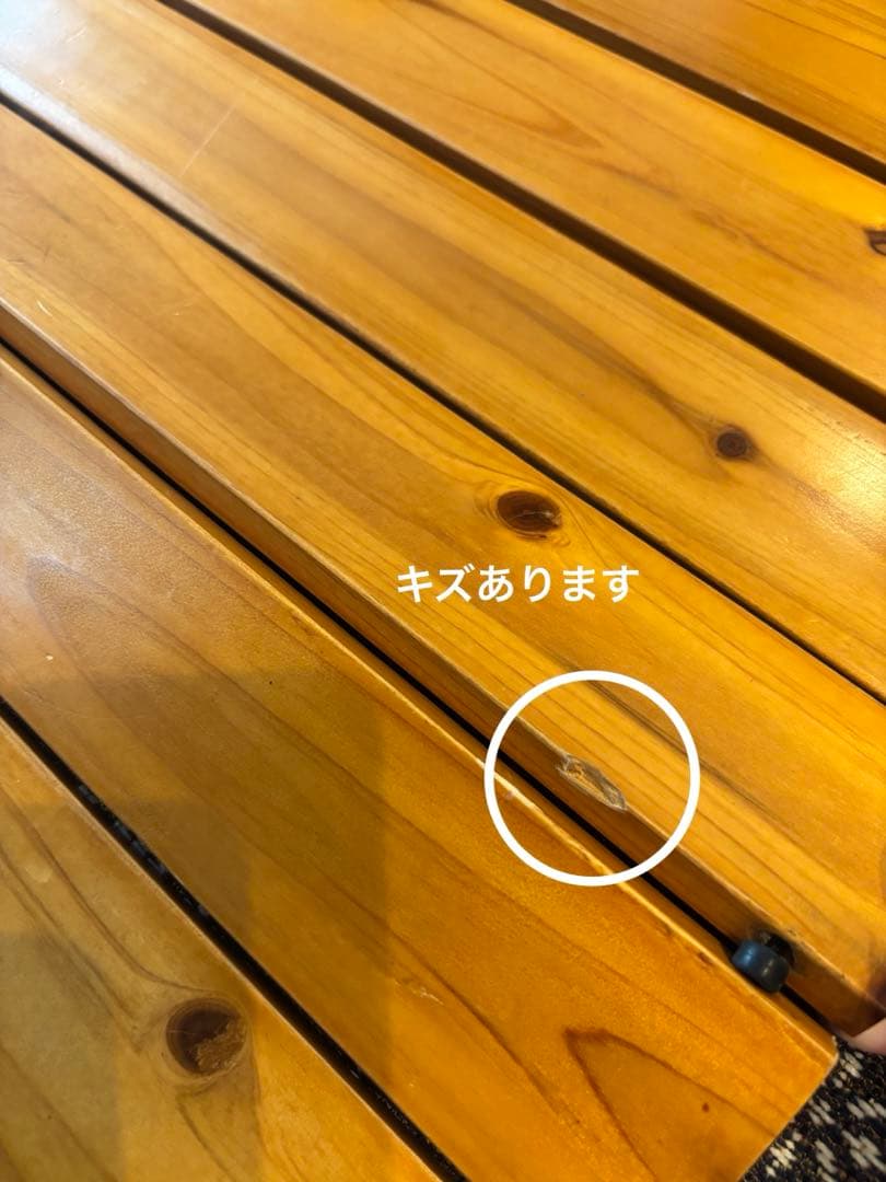 《はとちゃん》コールマン ナチュラルウッドロールテーブルクラシック110