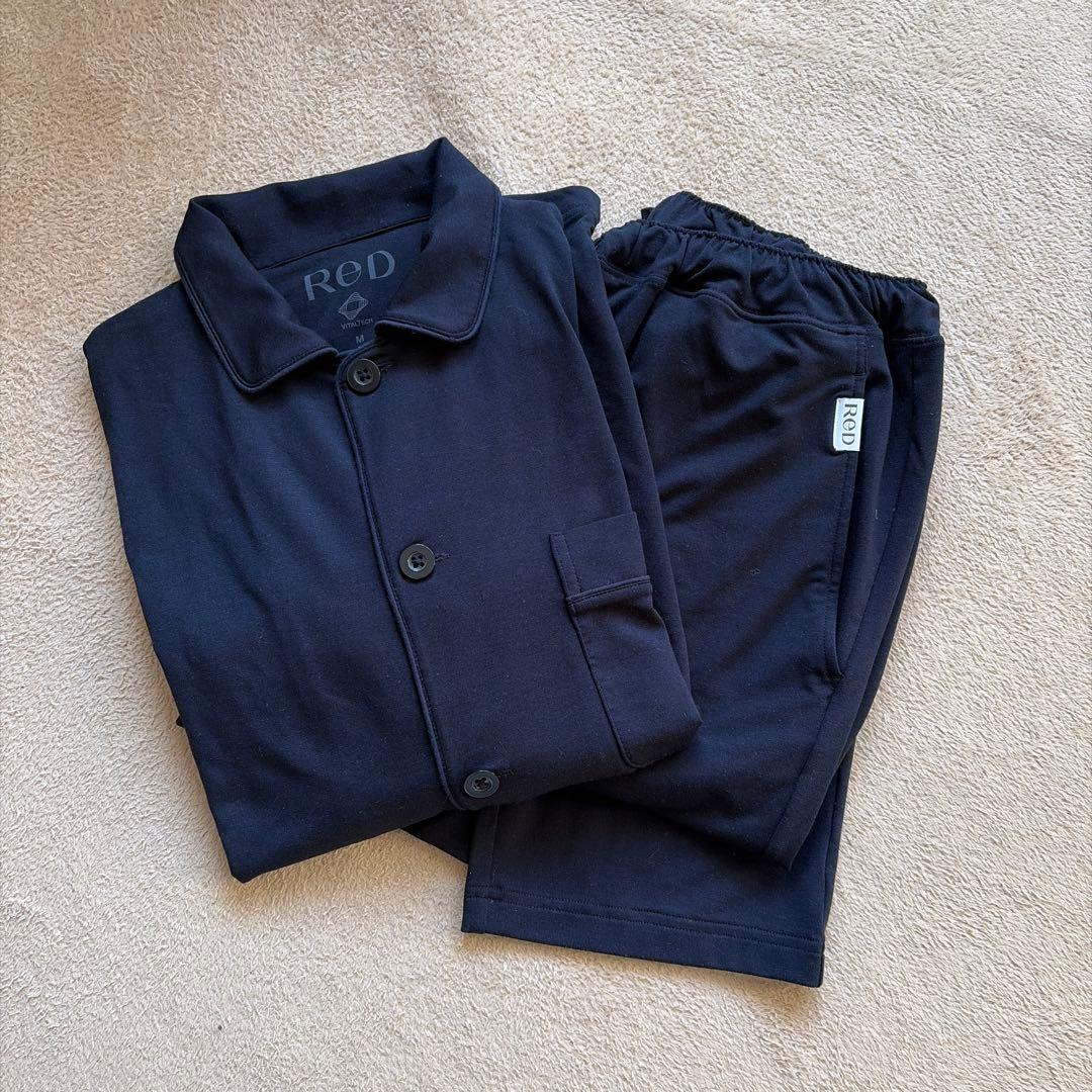 ReD スリープ パジャマトップス長袖＆ロングパンツセットM