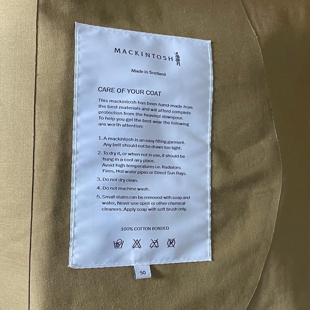 MACKINTOSH /メンズ スプリングコート キャメル 50 a530