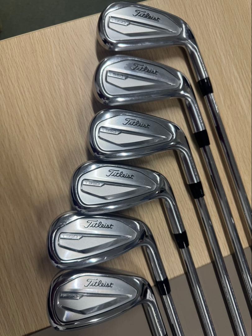タイトリストＴ350アイアン880AMC Ｓシャフト6本セット　中古