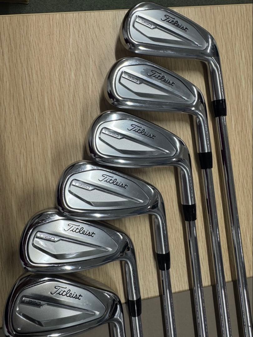 タイトリストＴ350アイアン880AMC Ｓシャフト6本セット　中古
