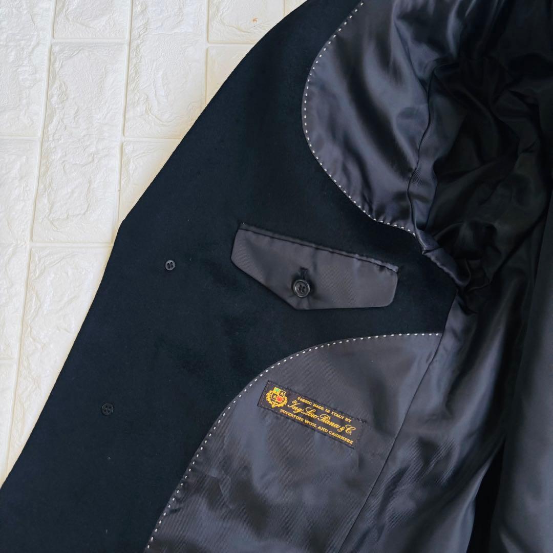 美品❤️ロロピアーナ カシミヤ混 チェスターコート　ロングコート 高級感 黒 M