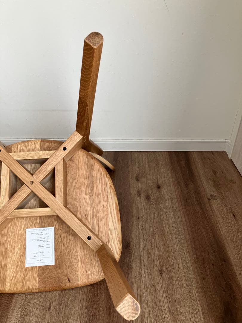 【チンネン様】大川家具　ダイニングチェア1脚　①