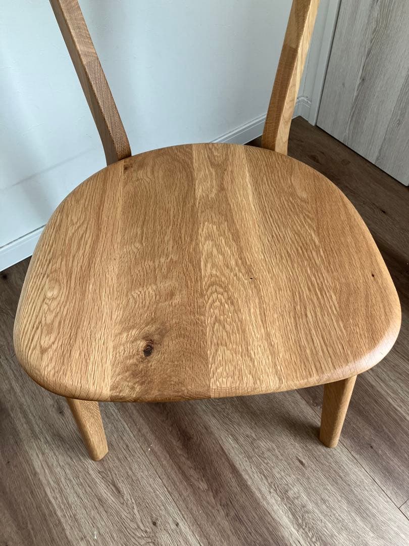 【チンネン様】大川家具　ダイニングチェア1脚　①