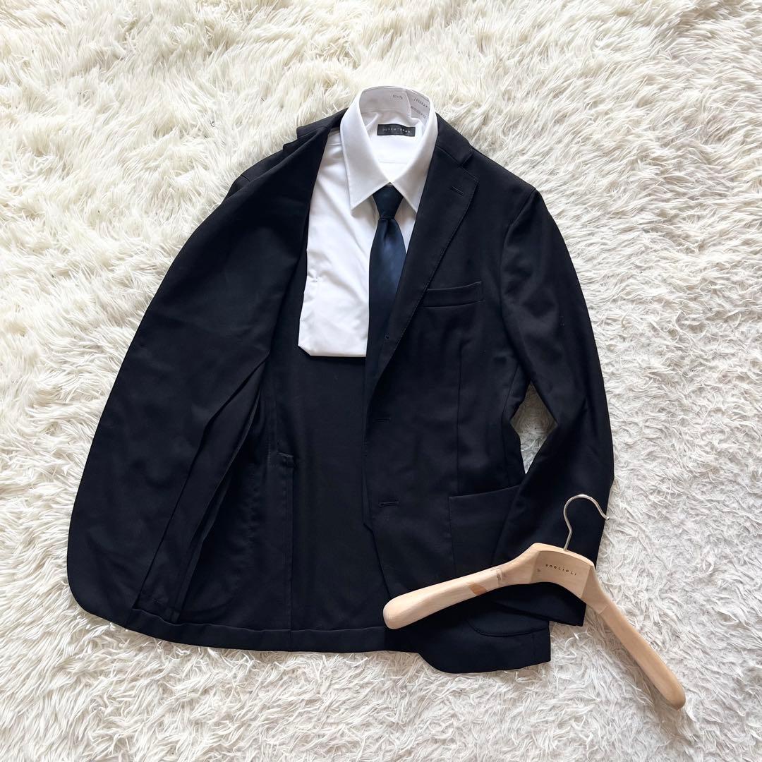 <美品>BOGLIOLI WIGHT ネイビー コットン 春夏 ジャケット 44