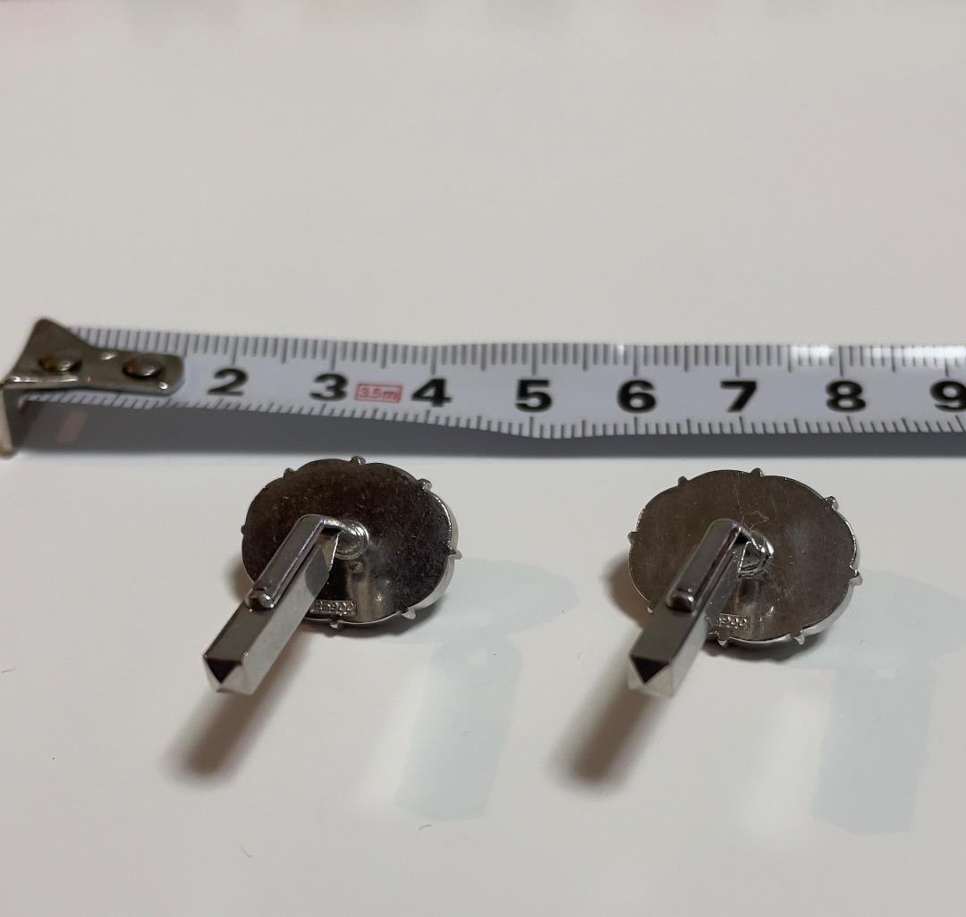 r*i様 翠カフス　シルバー