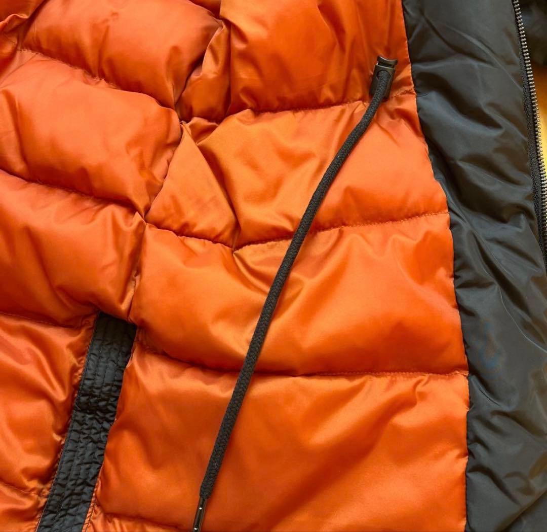 DIESEL モッズコート 黒 ファー付 アウター　オレンジ　ディーゼル　ロング