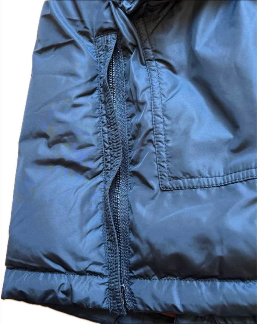 DIESEL モッズコート 黒 ファー付 アウター　オレンジ　ディーゼル　ロング