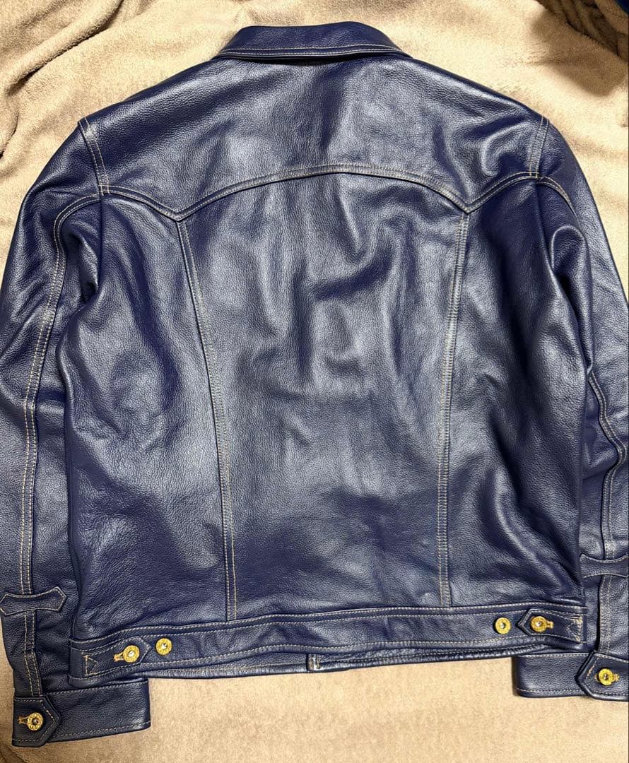 未使用 URBAN BARON 牛革 レザーGジャン レザージャケット 美品