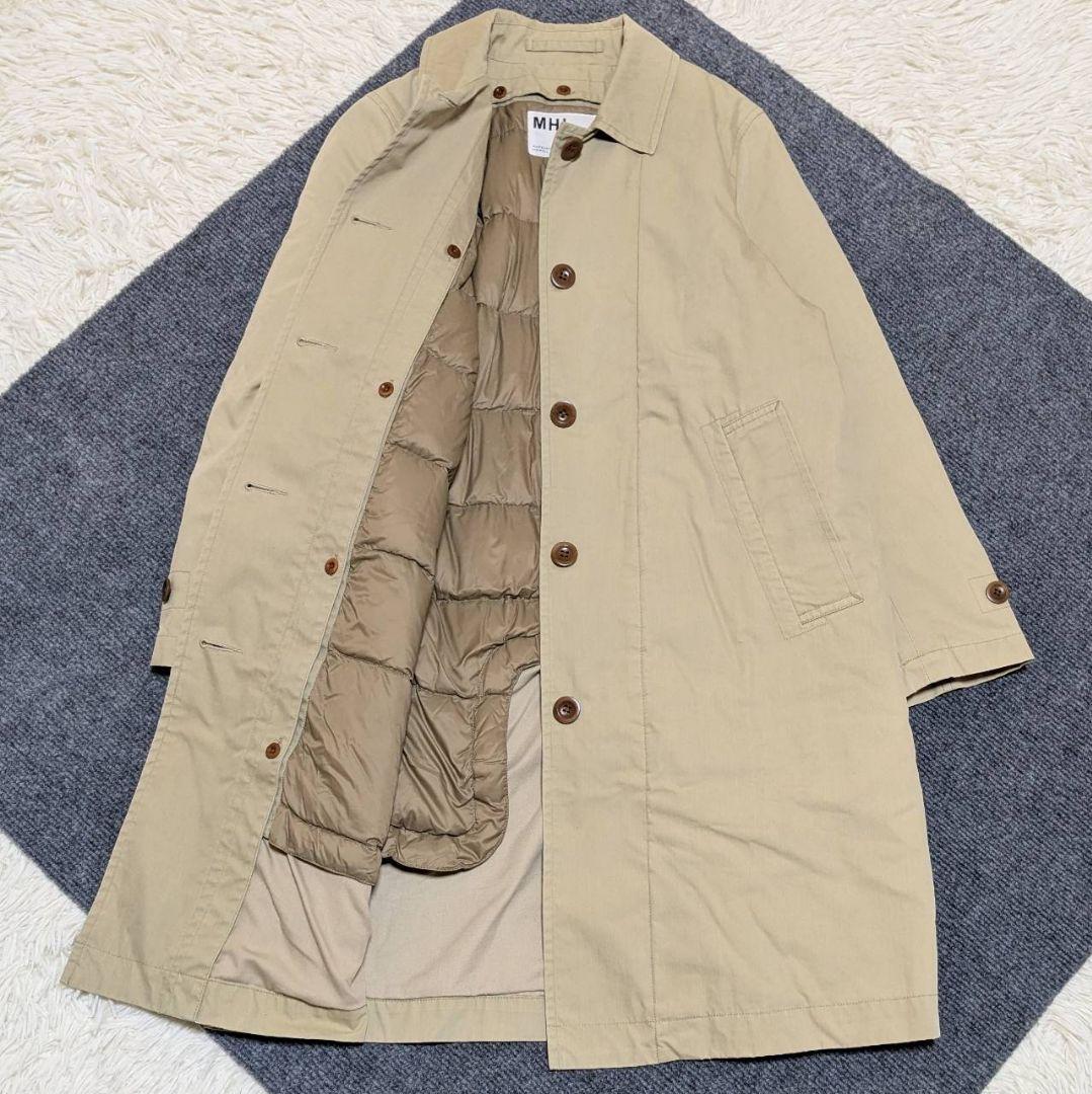 MHL. マーガレットハウエル ステンカラーコート ダウンライナー ベージュ M