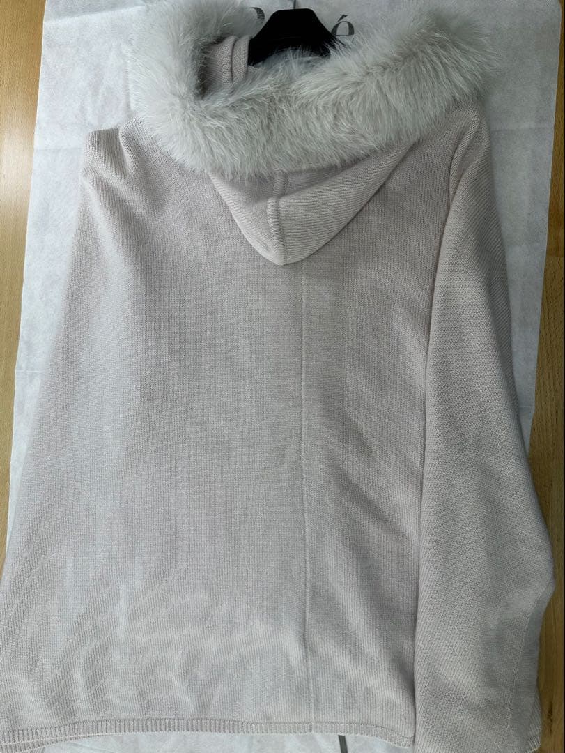 Rene カシミヤ100%ニットケープ FOX 36 Rene 36