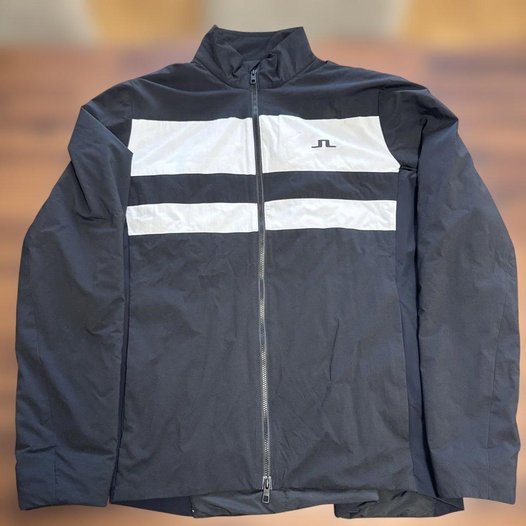 J.LINDEBERG メンズジャケット Mサイズ ブラック/ホワイト - メルカリ