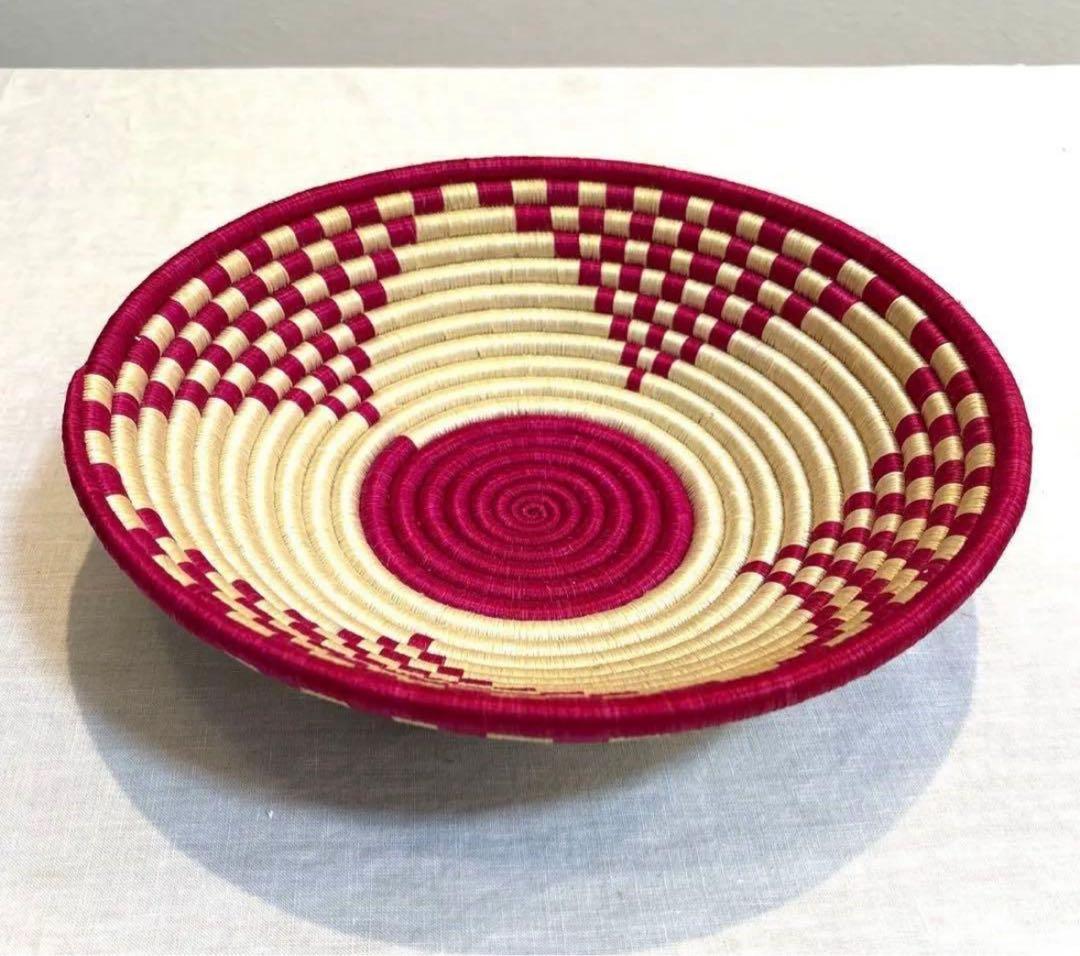 カゴアミドリ Ruise B ルワンダ バスケット　空と太陽　2点おまとめ