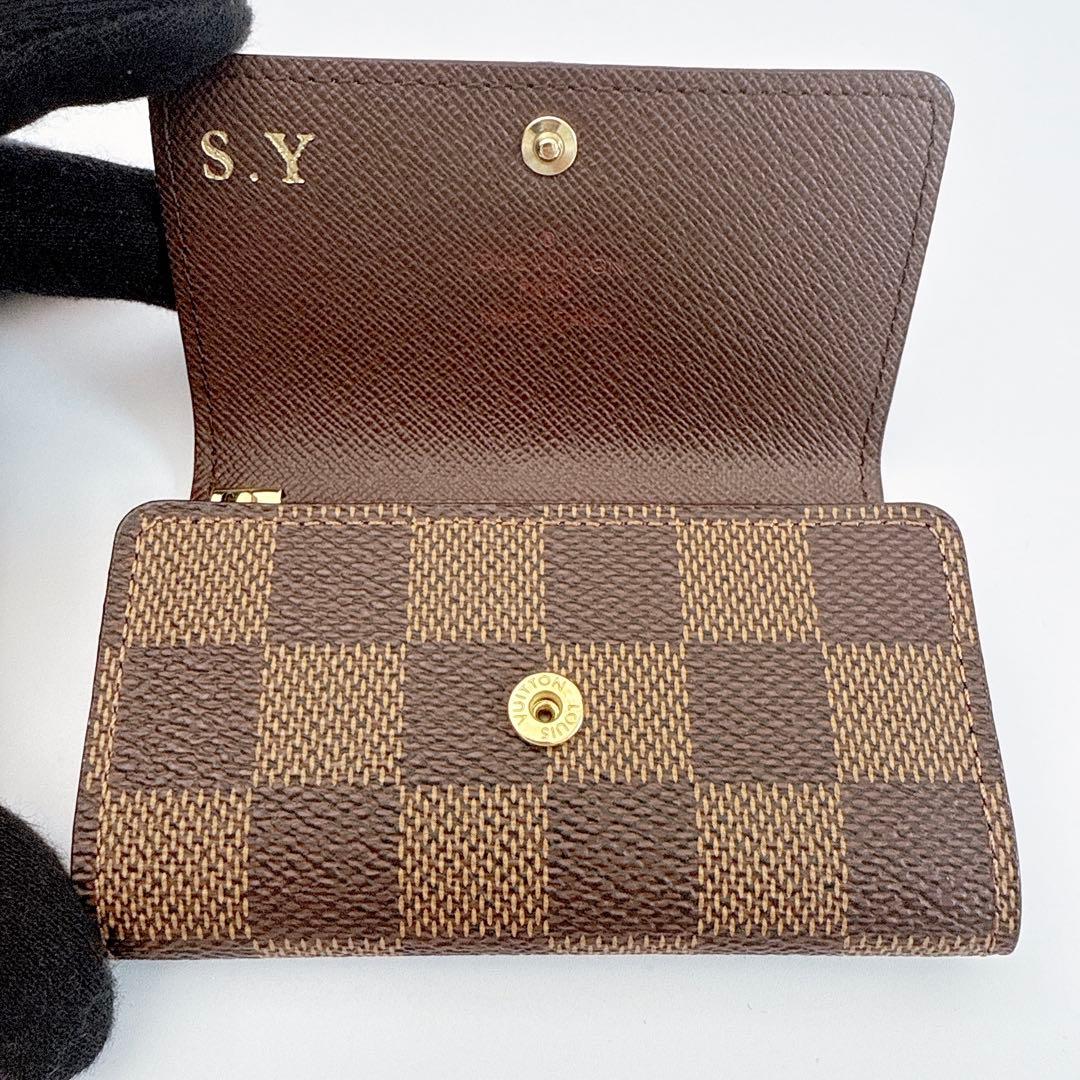 ルイヴィトン ダミエ ミュルティクレ6 キーケース ブラウン N62630 美品