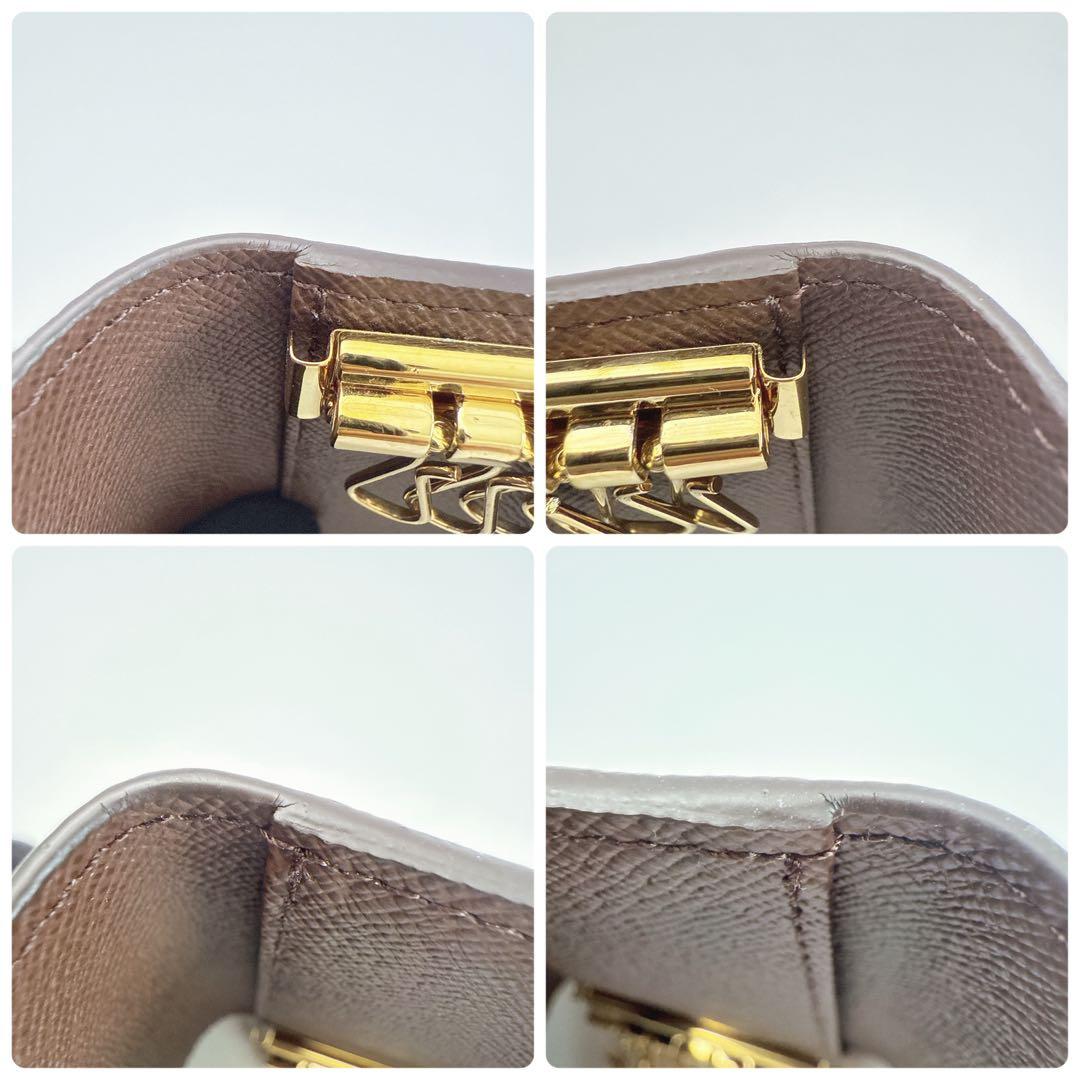 ルイヴィトン ダミエ ミュルティクレ6 キーケース ブラウン N62630 美品