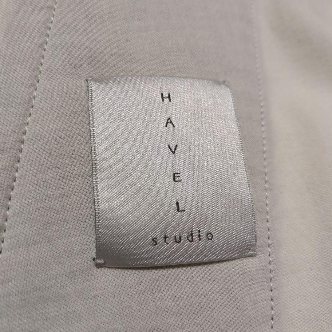 【美品】ハーヴェルスタジオ モッズコート ネイビー レディース 38