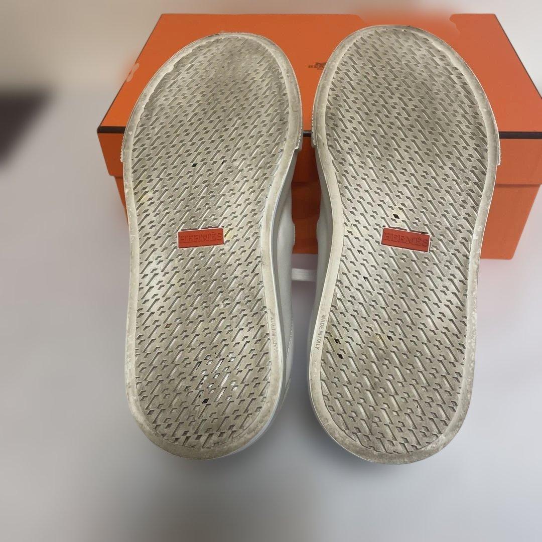 ☆HERMES☆デイ　ピンクゴールドケリーバックルスニーカーサイズ37.5