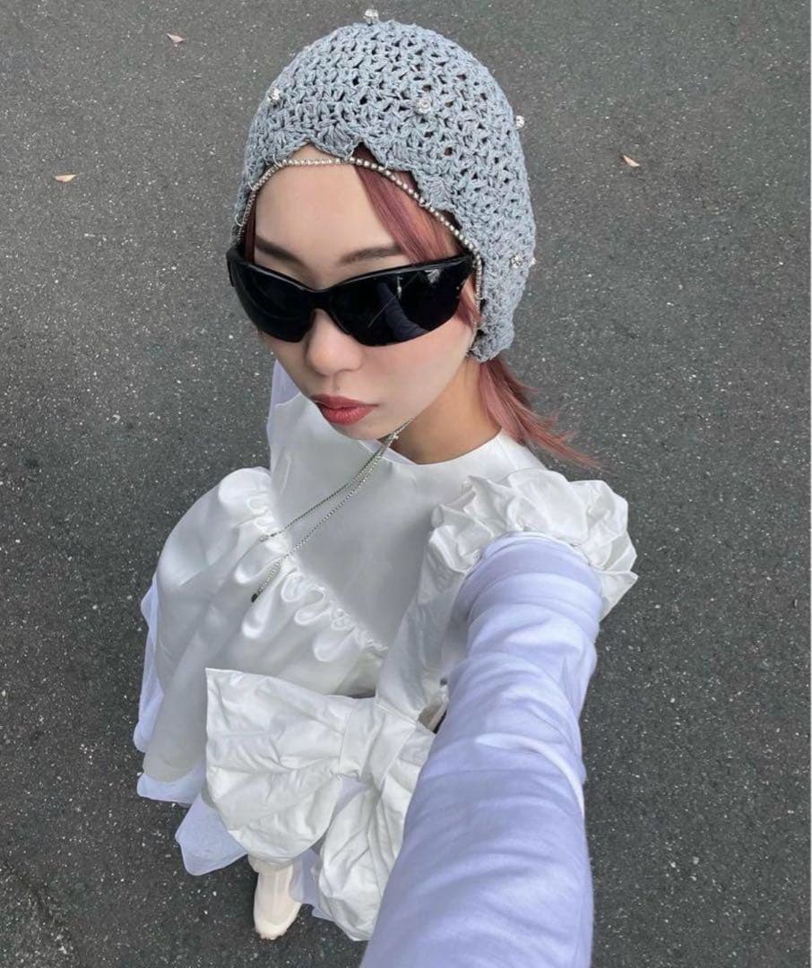 maison lulu pinot ニット帽 gray - メルカリ