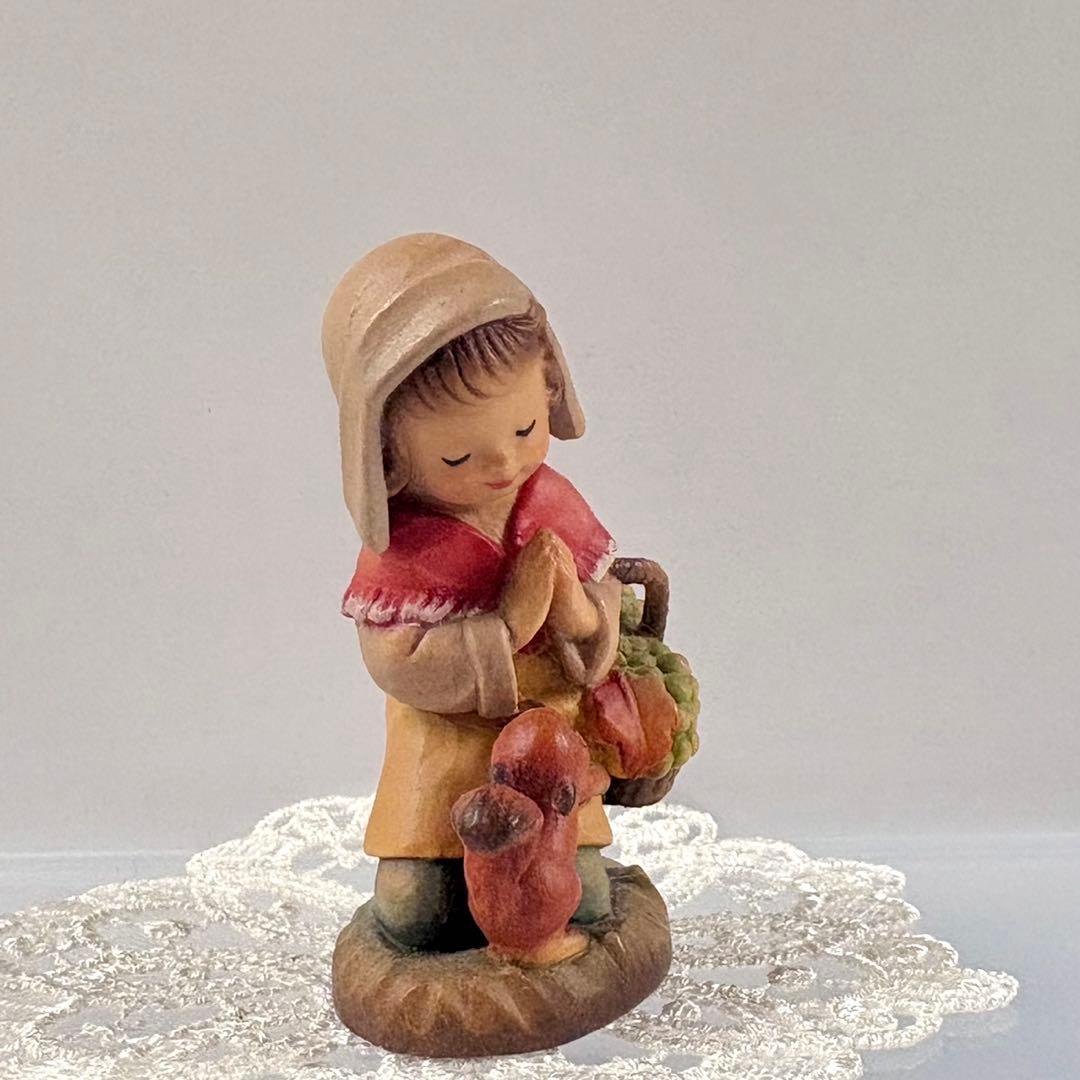 アンリ人形 ANRI 美品 6.5㎝ ☆*【小さな・Thanksgiving】